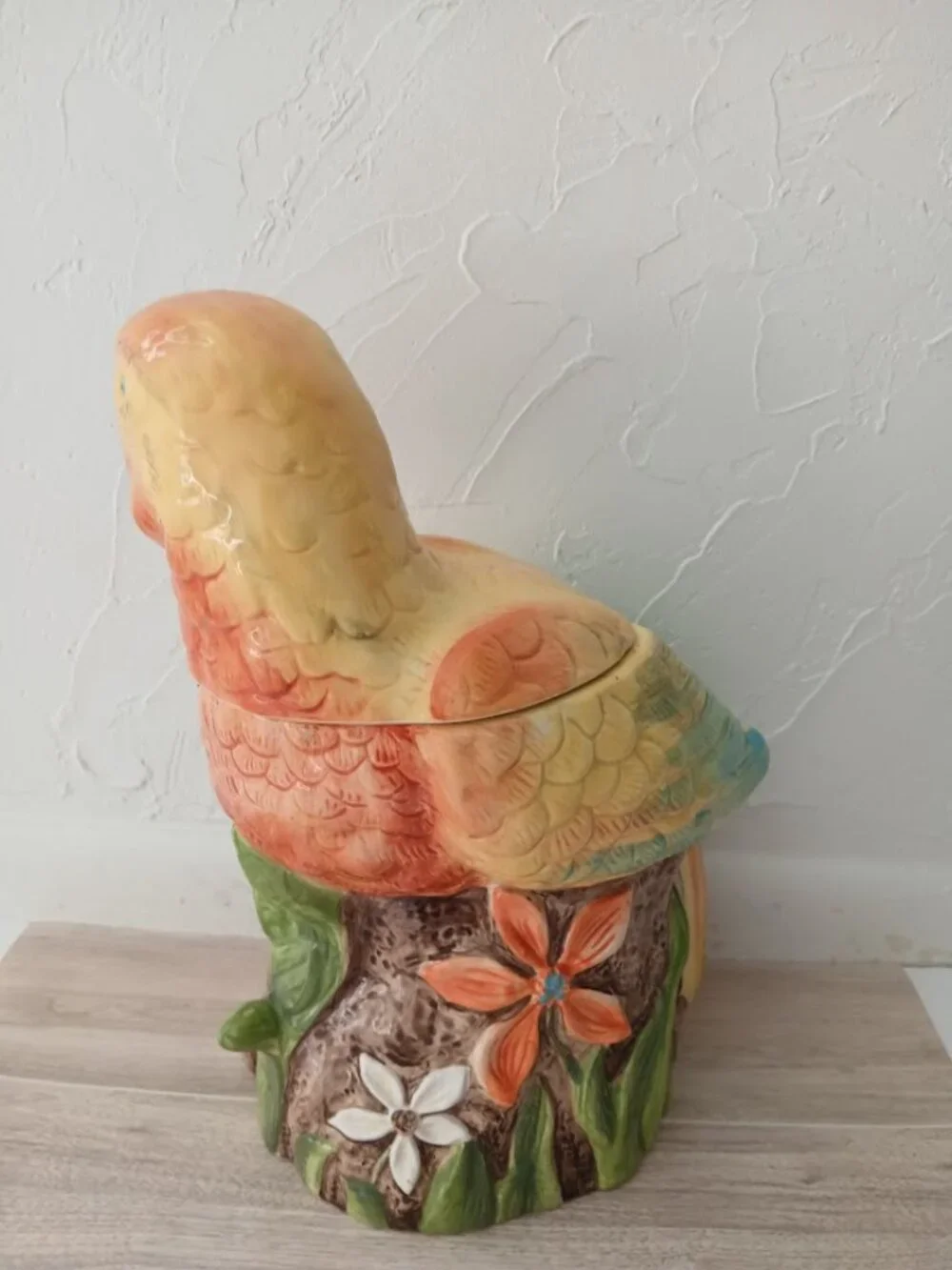 Vintage 2005 TARGET Home Parrot Cookie Jar Margaritaville Style